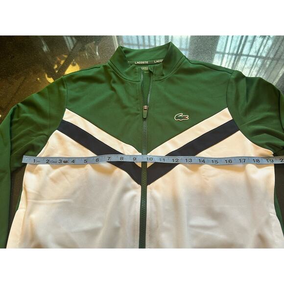 Kids' Ultra Dry Abrasion-Resistant Tennis Sweat Suit Jacket, Green, Size 14 - Picture 7 of 10